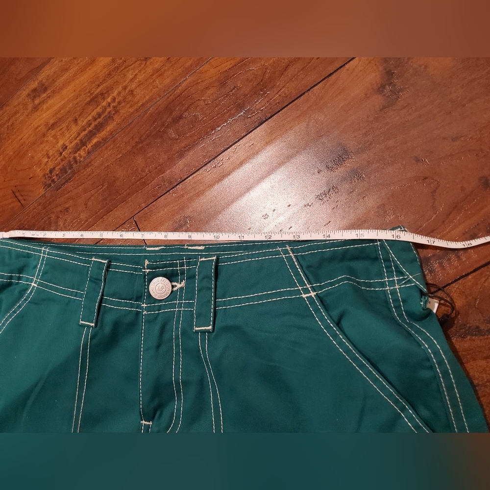 NWT True Religion Adventurine Green Single Needle Military Cargo Pants - Picture 15 of 16